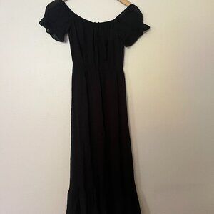 Reformation Black Maxi Dress | Size 0